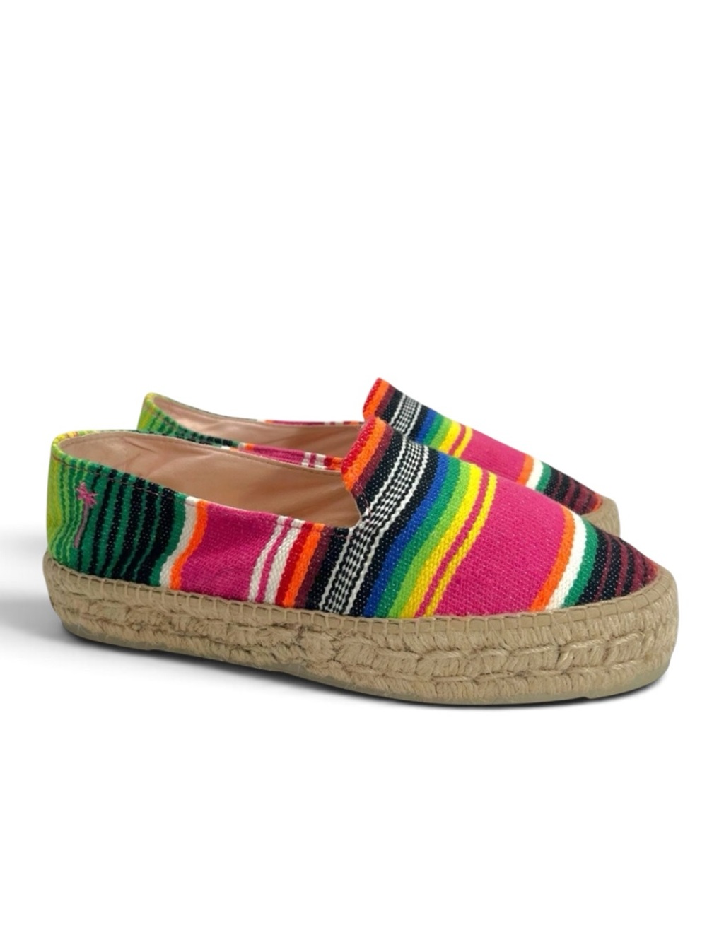 Tulum striped platform espadrilles - Multicolor